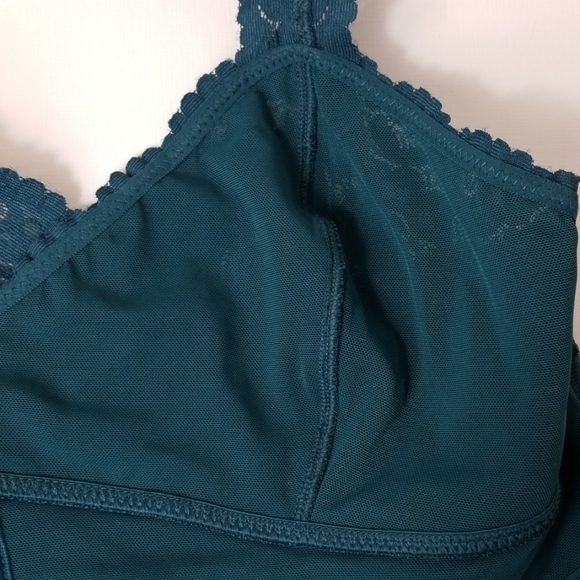 Free People Galloon Lace Halter Bralette Top Green - Picture 7 of 8